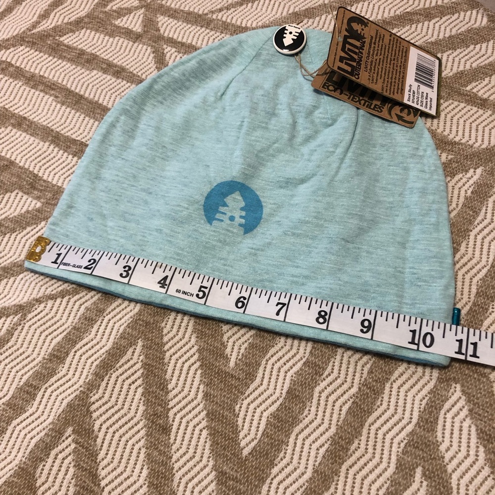 LiViTY Light Blue Stock Skully Hemp & Cotton Beanie - Picture 5 of 7